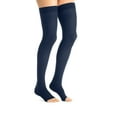 thumbnail image 2 of Jobst Opaque Open Toe Maternity Thigh Highs w/Top Band - 15-20 mmHg Cranberry Medium, 2 of 5