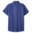 thumbnail image 7 of Yellow Rooster Womens Short Sleeve Easy Care Shirt Mediterranean Blue 2XL, 7 of 7