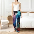 thumbnail image 4 of Susaid Vibrant Fluid Motion Art Print Women Relaxing Pajama Pants Comfy Pj Bottoms Soft Printed Lounge Pant with Pockets, Home Pants-X-Large, 4 of 6
