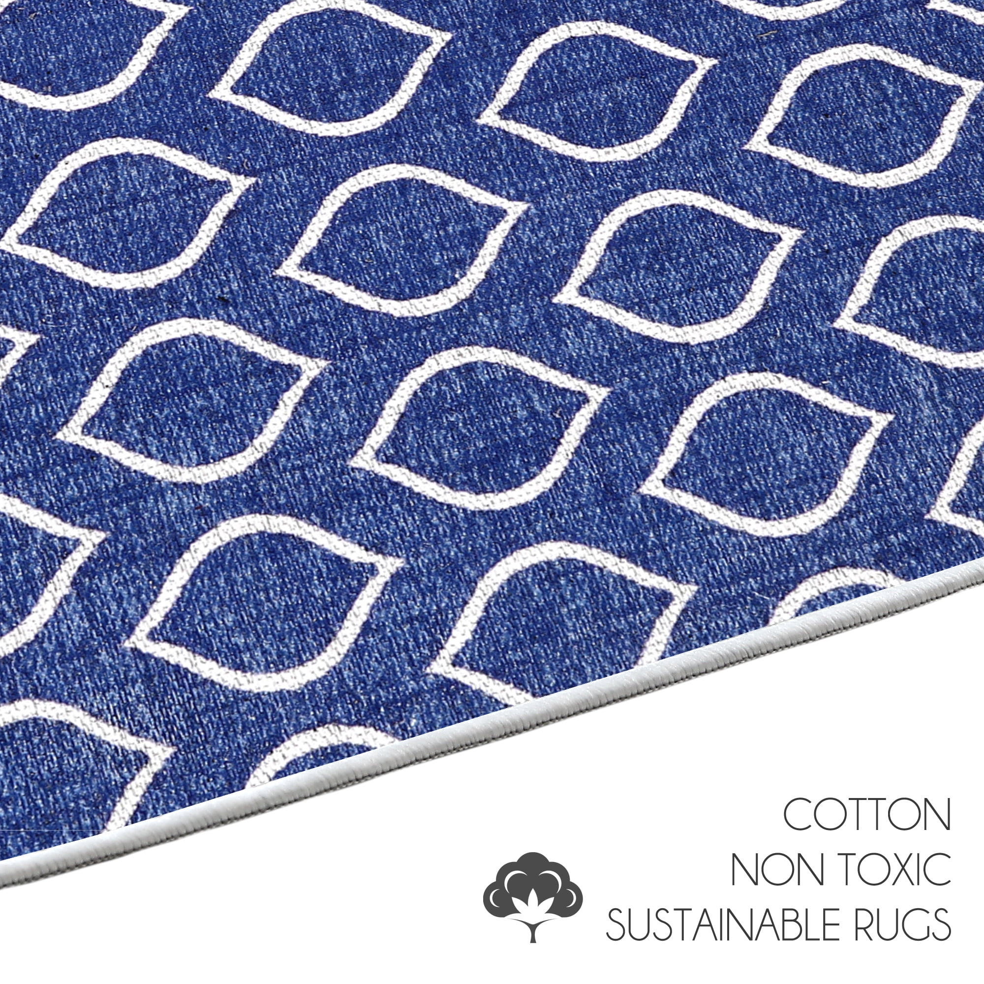 Sussexhome Under Sink Mat - Ultra-Absorbent Cotton Shelf Liners For Kitchen Cabinets - Non-Slip, Waterproof Backing - Machine Washable Surface Protector - Durable Cover, Customizable, Easy To Cut