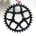 thumbnail image 1 of 34T Bike Chainring, 7075 Aluminum Alloy Round Chainwheel for GXP Road Bikes, High Performance Positive Negative Tooth Design, 1 of 7