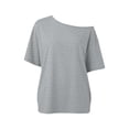 thumbnail image 2 of LEKWK Off The Shoulder Tops for Women Short Sleeve Boat Neck Casual Tunic Tops Lightweight Loose Fit Solid Summer Shirts Fashion Beach Vacation Outfits, 2 of 6
