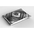 thumbnail image 2 of Ambesonne Black and White Pillow Sham 2 Pack, Paris Eiffel, 26"x20", Grey Black and White, 2 of 3