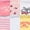 Yellow/Coral, variant on Limited Too Girls 6-Pack Lettuce Edge Quarter Crew Sock
