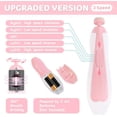 thumbnail image 4 of Fabulas Baby Nail File Trimmer Electric with Light for Newborn Infant Kids, Pink, 4 of 6