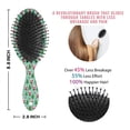 thumbnail image 6 of Light Blue Christmas Santa and Tree Pattern Hair Brush,Girls Detangling Hair Brush,Glide Through Tangles with Ease for Wet & Dry Hair,8.8"X2.8", 6 of 7