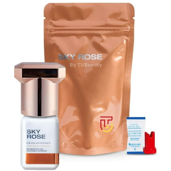 Sky Rose Glue Extremely Strong Eyelash Extension 5ml - Skillful and Fast Hand Professional Eyelash Extension Adhesive, 0.5s Fast Drying, 6-8 Weeks Long Retention time TUBeauty