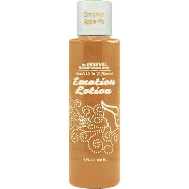 Emotion Lotion Huile de Massage Réchauffante Aromatisée, Cannelle et Pomme 4 oz