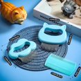 thumbnail image 2 of 3 Pieces Rabbit Grooming Comb Kit Short and Long Hair Removal Cat Massage Comb Rabbit Shell Comb Soft Deshedding Brush Cloud Grooming Comb Double-Side Pet Comb for Rabbit Hamster Bunny Guinea Pig, 2 of 7