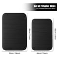 thumbnail image 3 of 2 Piece Memory Foam Bath Mat Set Thick Bathroom Rugs Soft Bath Mats for Bathroom Extra Absorbent Floor Mats Bath Rugs Set for Kitchen/Living Room(20" x 32"/17" x 24", Black), 3 of 9