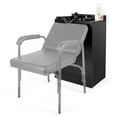 thumbnail image 6 of Artist Hand Black Backwash Sink Station Cabinet Spa Salon Equipment with Shampoo Bowl, Storage, 6 of 9