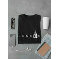 thumbnail image 3 of Big Ben Graphic London Quote Design Men Black T-Shirt, Male XX-Large, 3 of 4