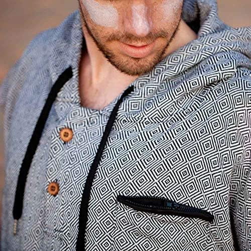Surf Poncho - 100 Cotton Adult Hooded Changing Towel | Grey Black Turkish Robe | Surf Change Poncho, Surfers Robe, Wetsuit Changing Robe | Men & Womens Swim Parka