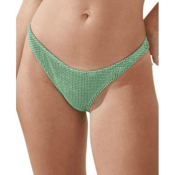COTTON ON Women's Textured High Side Brazilian Bikini Bottoms Large