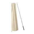 thumbnail image 3 of S SERENABLE Garden Parasol Cover Drawstring Bottom Umbrella Cover for Patio Outdoor Yard Beige With Pole, 3 of 9