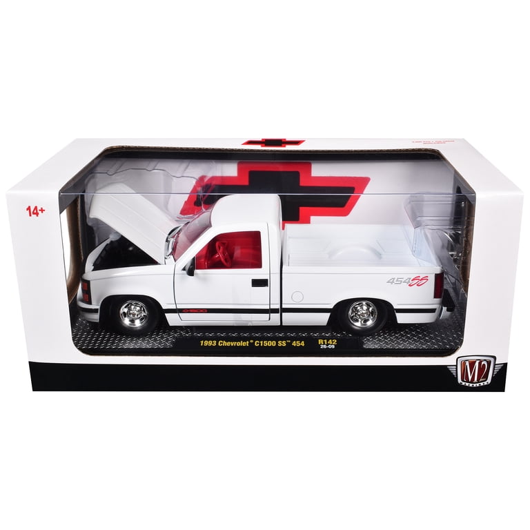 1993 Chevrolet C1500 SS 454 Pickup Truck White with Red Interior