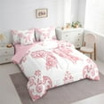 thumbnail image 3 of Castle Fairy Bohemian Flower Bow Twin Bedding Sets 7-Piece for Children Boys Girls,Boho Exotic Style Bedding Comforter Set Microfiber,Traditional Floral Damask Breathable Sheet Sets, 3 of 8