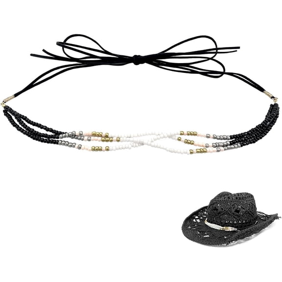 Cowboy Hat Bands for Men Women, Leather Hatbands Belt for Cowboy//Fedora/Cowgirl Hats