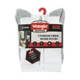thumbnail image 4 of Wrangler Men's Cushion Crew Socks, Work Socks for Men, White, 6 Pack, 4 of 8