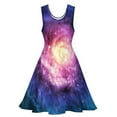 thumbnail image 3 of 2024 Gift Vestido Graphic Female Dress Skate Style Street Waist High Dresses Modern Space Outer Deep Dress Print Galaxy Spiral, 3 of 7