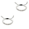 thumbnail image 1 of Decodeary Empilable Collection Bracelet pour Hommes et Femmes Perles Naturelles Minimaliste Bracelet pour Femmes Perles Bracelet Noir Ligne + Blanc 2Set, 1 of 6