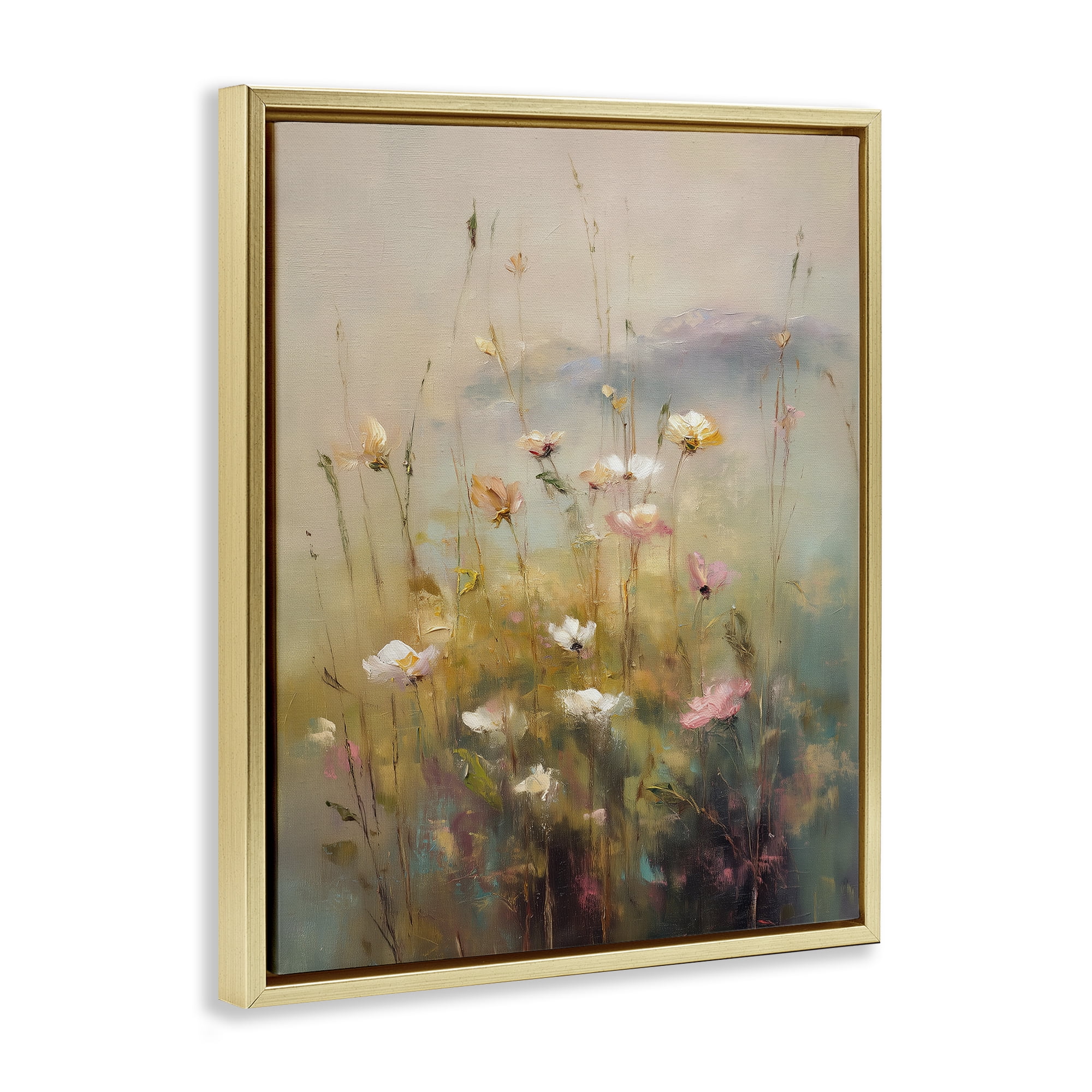 Stupell Industries Wildflower Valley Impression Gold Framed Floater Canvas Wall Art, design by Svetlana Aleynikova