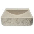 thumbnail image 4 of Rectangular Sloped Vessel Sink with Faucet Extension - Sunny Yellow Marble, 4 of 11