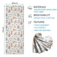 thumbnail image 2 of 70x26 Inch Yoga Towel, Sweat Absorbent Non-Slip Mat for Hot Yoga, Pilates & Fitness,Cat Floral Insect White Pattern, 2 of 5