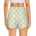 thumbnail image 2 of Lsque Rose (2) Printed Women's Running Shorts with Liner Pockets,Elastic Quick Dry Workout Athletic Gym Yoga Shorts,Womens High Waist Shorts-Large, 2 of 9