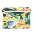thumbnail image 7 of Yayeee Collapsible Cube Storage Bin with Lid Fabric Closet Decorative Basket with Handles, Art Field, 7 of 7