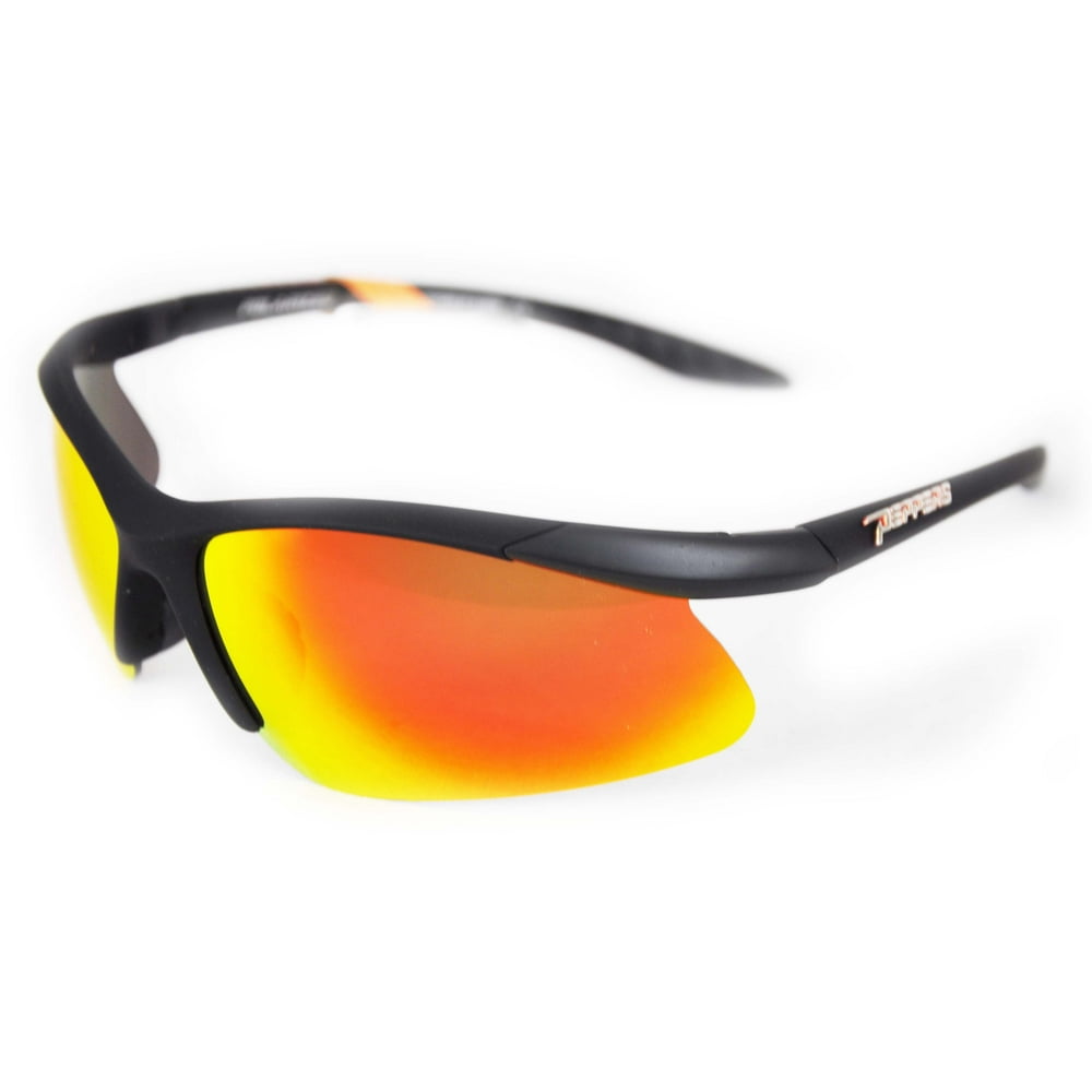 Peppers Peppers Polarized Sunglasses Richochet Matte Black With Red