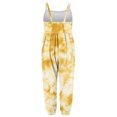 thumbnail image 5 of Odeerbi 1-6 Years Toddler Girls Summer Jumpsuit Tie-Dye Camisole Romper Casual Breathable Comfortable Overalls Strap Bib Overall Pants Playsuit, 5 of 5
