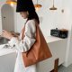 thumbnail image 4 of Sywqhk Bolso De Mano De Color Puro Para Mujer, Bolso De Hombro De Compras De Gran Capacidad De Pu (Marrón) Sywqhk Para estrenar, 4 of 9