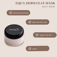 thumbnail image 3 of SentiX Equa-Derm Clay Mask for Oily Skin – Deep Cleansing with Vitamin E, Jojoba, Grape Seed Oil & Aloe Vera, 3 of 4