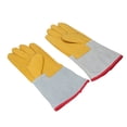 thumbnail image 1 of Guantes Anticongelantes, Costura De Punta Fina, Guantes Para Baja Temperatura, Refuerzo De Muñeca, 1 Par De 35 Cm Para Investigación De Laboratorio, 1 of 7