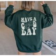 thumbnail image 6 of HAVE A GOOD DAY Front Back Graphic Unisex Fleece Pullover, 6 of 8