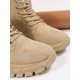 thumbnail image 3 of Lace-up Front Faux Suede Teddy Lined Snow Boots, 3 of 5