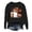 Black, variant on Halloween Sweatshirt for Women Hoodless Sweatshirt Oversized Crewneck Long Sleeve Pullover Sweatshirt for Women Light Gray M