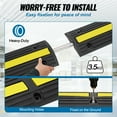 thumbnail image 4 of KFFKFF 4 Pcs Cable Protector Ramp with 1 Channel, 18000lbs per Axle Load Capacity, Sturdy Rubber Speed Humps, Ground Wire and Cable Protective Cover, Suitable for Home Zones, Personal Carports, 4 of 9