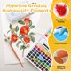 thumbnail image 2 of Set de pintura de acuarela Caliart 128 colores con pinceles y estuche, 2 of 8