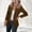 *Brown, variant on ClodeEU Women's Open Front Lapel Long Sleeve Blazer Jacket,Casual Solid Color Slim Fit Coat for Office Beige,Women's Plus L