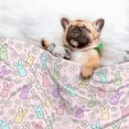 thumbnail image 3 of Pofeuu Colorful Bunny Print Puppy Blanket,Dog Blankets,Pet Blanket Cozy Cat Blankets for Indoor Cats, Fuzzy Pet Blanket for Kitten Doggy Dog Blankets-Large, 3 of 8