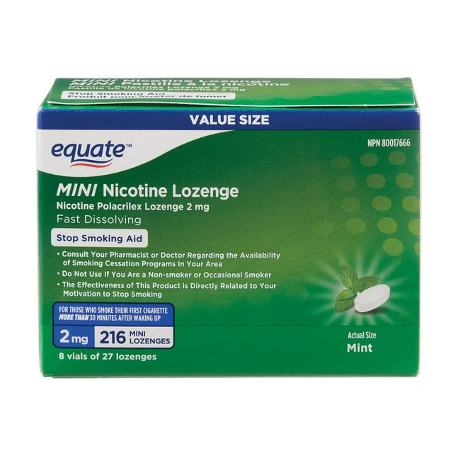 Equate Mini Nicotine Lozenge, Mint