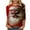 A05_Red, variant on Bzhegqhd Women's Tops Christmas Tree Printed Round Neck 3/4 Sleeve T-Shirt Loose Fit Casual Sweatshirts Holiday Winter Fashion Blouse Comfortable Soft Pullover Tee Gift