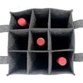 thumbnail image 4 of Bolsa para botellas zhang ming fieltro divisor para 9 botellas picnic Fiesta viaje, 4 of 4