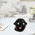 thumbnail image 6 of CoudarTitie Essential Oil Burner Ceramic Ornament,Table Centerpiece Halloween Ghost Tealight Black, 6 of 9