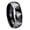 Black 2 Tone Polish Edge, variant on Multiple Pester Master Masonic Beveled Brush Black 2 Tone Tungsten Ring 10MM