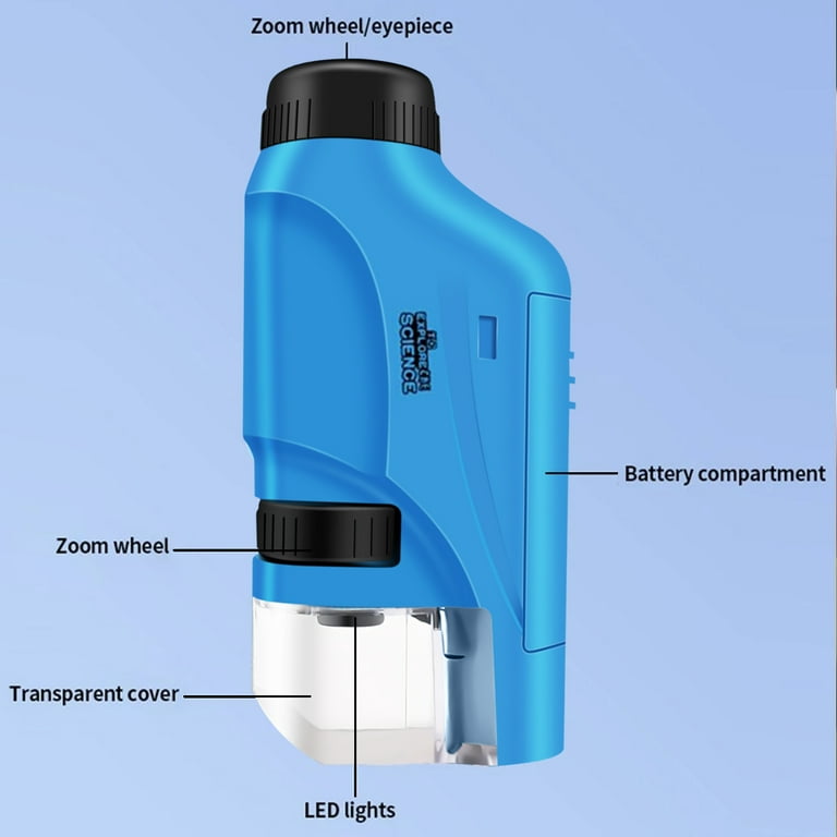 HD 60x-120 Zoom Mini Pocket Microscope for Kids – Ludikid