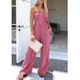 thumbnail image 3 of PRETTYGARDEN Jumpsuits for Women Dressy Summer Sleeveless Travel One Piece Outfits Spring Casual Wide Leg Pants Rompers, 3 of 7