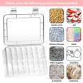 thumbnail image 3 of Dalazy Ring Storage Box Dust-proof Transparent Square Case Jewelry Packaging Bead Pearl Organizer Home Dormitory Dresser, 3 of 7